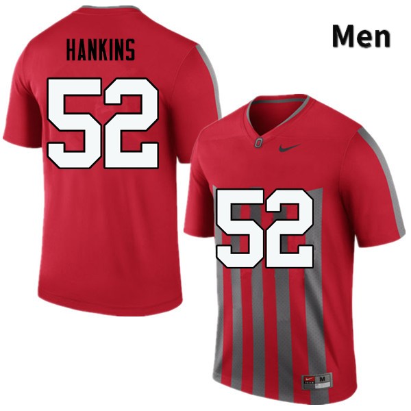 Men's Ohio State Buckeyes #52 Johnathan Hankins Throwback Game College Stitched Football Jersey 23CN048LC